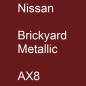 Preview: Nissan, Brickyard Metallic, AX8.